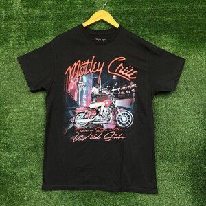 Motley Crue Take a Ride on The Wild Side Heavy Metal Band T-Shirt Size Medium